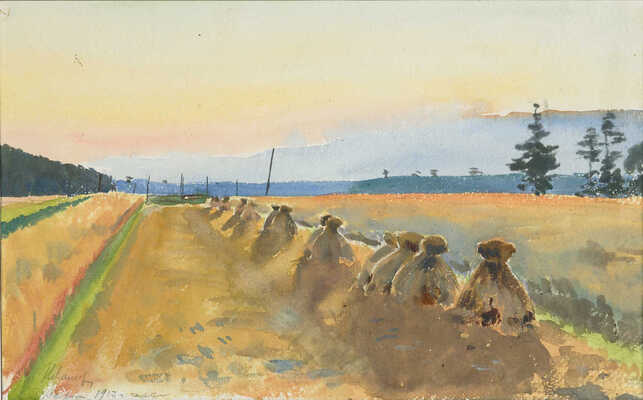 Лансере Николай Евгеньевич. Стога. Вырица